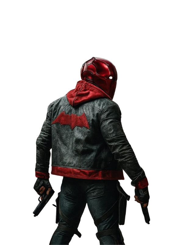 Arkham Knight Black And Red Hooded Jacket