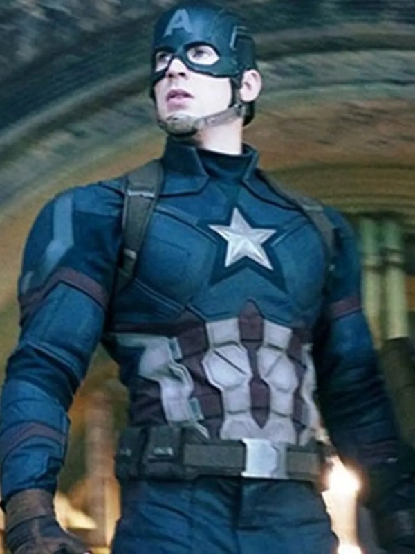 Avengers Infinity War Captain America Chris Evans Leather Jacket