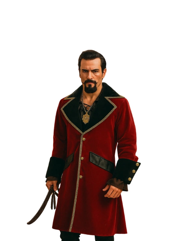 Jack Sparrow Red Costume Coat