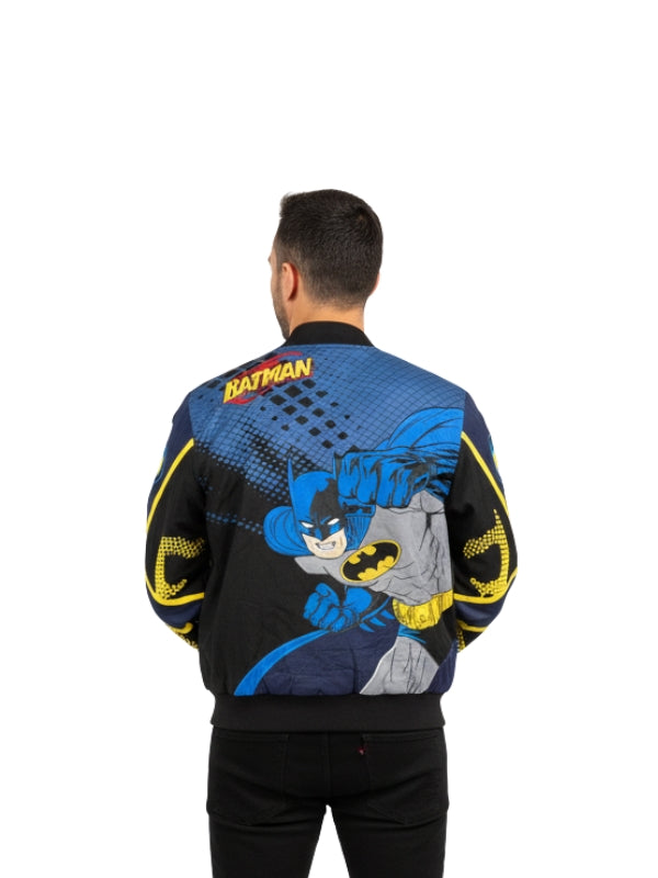 NWT Vintage JH Design Batman Black Racing Cotton Jacket