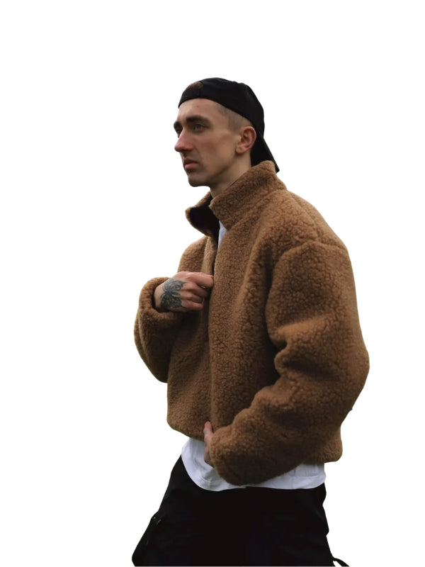 Sweater Wool Lining Handmade Teddy Jacket