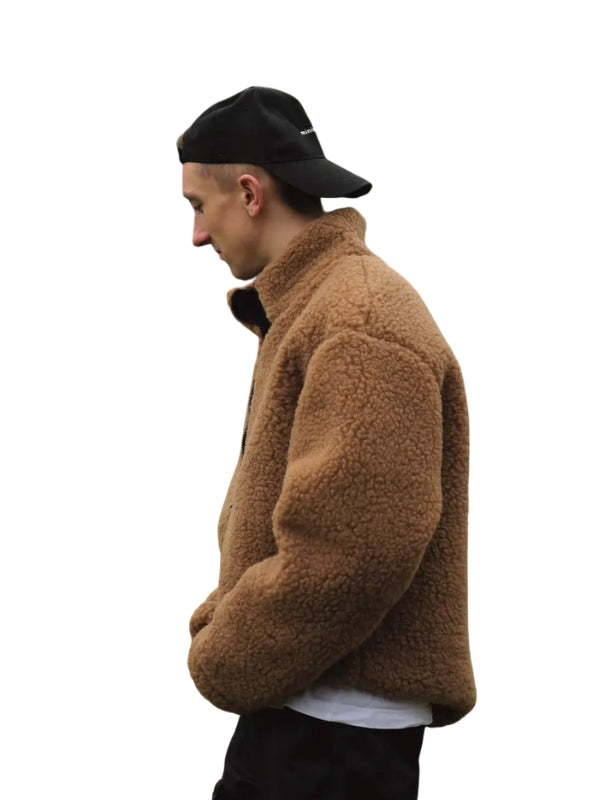 Unisex Sweater Wool Lining Handmade Teddy Jacket