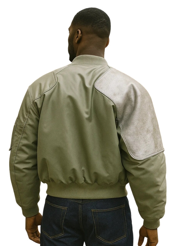 Trimmed Shell Bomber Jacket