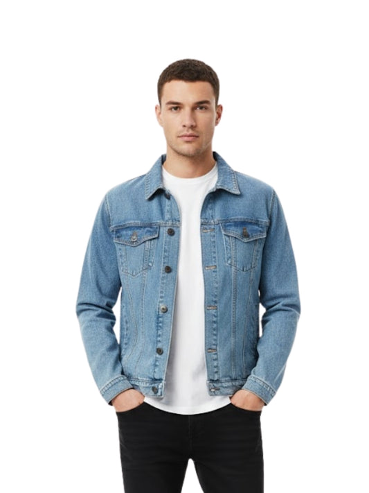 Men's American Flag Denim Jacket