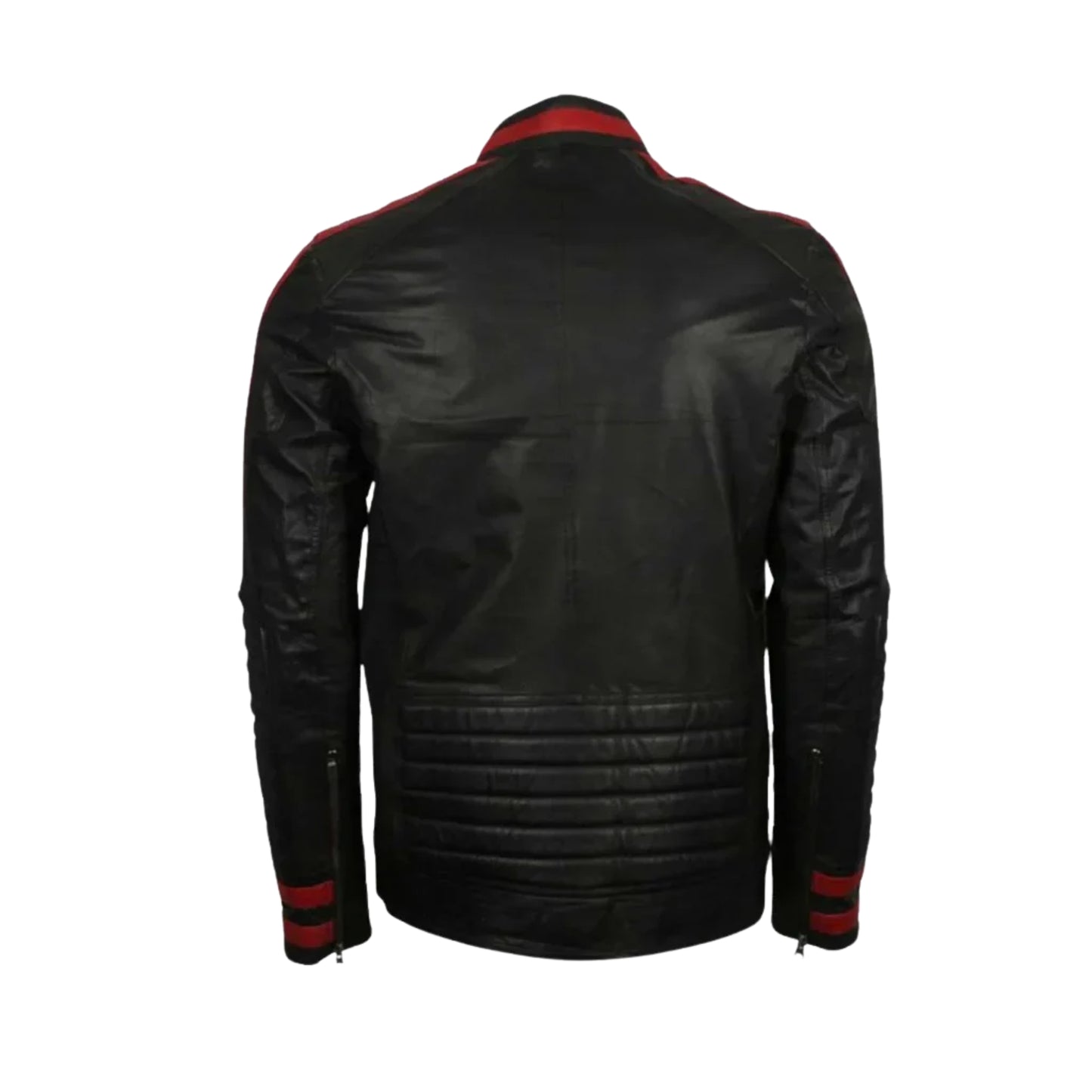Café Racer Black Biker Leather Jacket – Classic Motorcycle Riding Gear