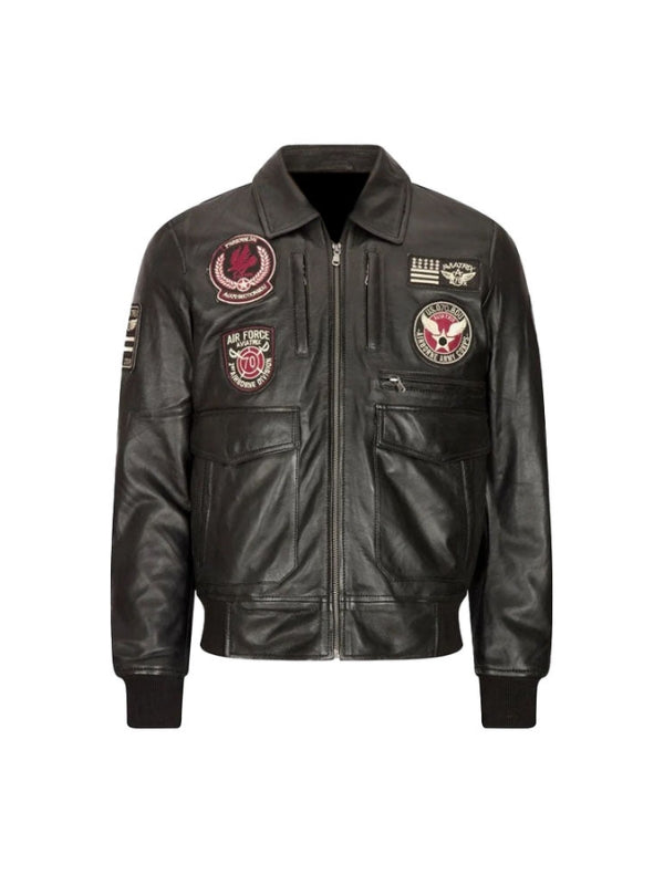 Men's Real Leather Air Force Aviatrix Brown Leather Jacket