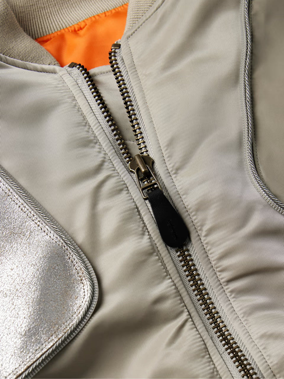 Trimmed Shell Bomber Jacket
