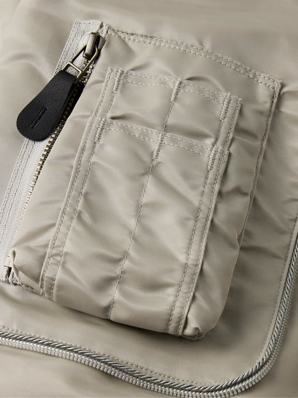 Trimmed Shell Bomber Jacket