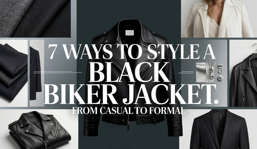 7 Ways To Style A Black Biker Jacket From Casual To Formal