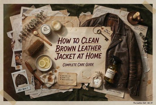 How To Clean Brown Leather Jacket At Home Complete Care Guide