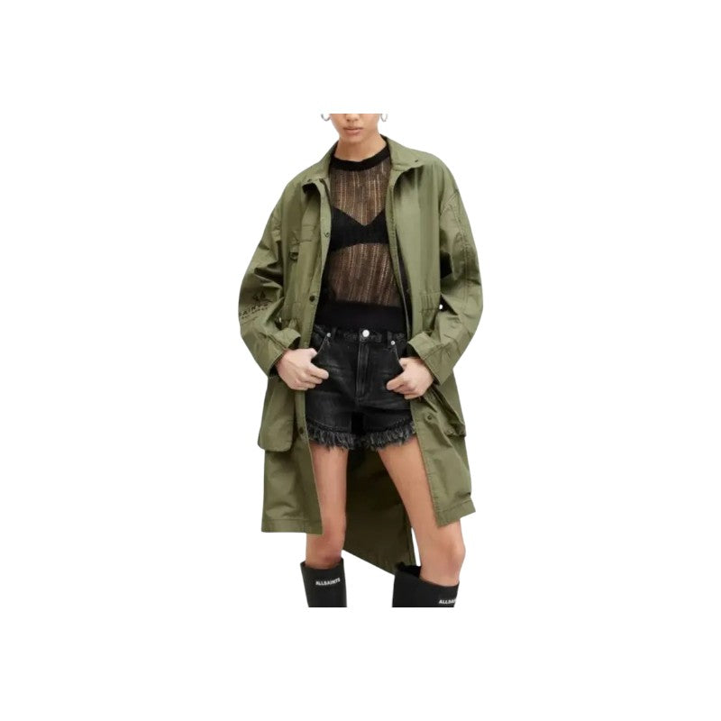 Women's Handmade Real Cotton Relaxed Fit Printed Parka Jacket