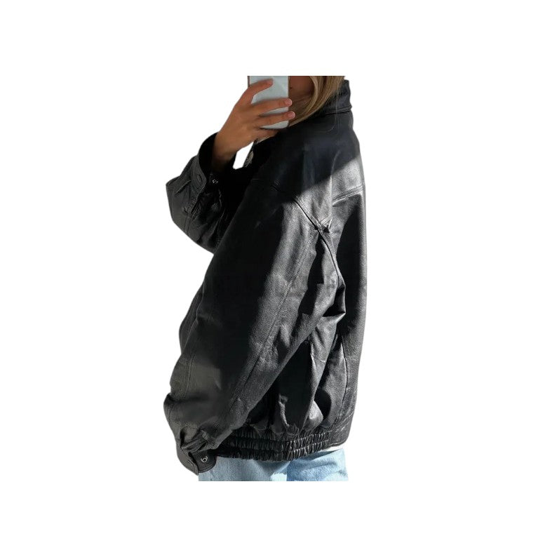 Women's 80's Vintage Oversized Bomber Jacket