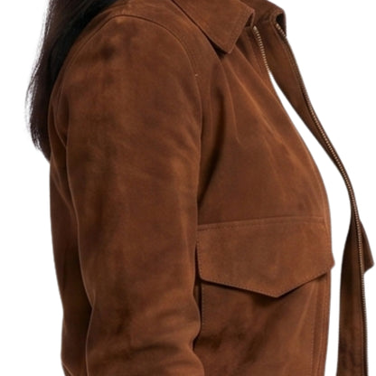 Lois Lane Superman and Lois Brown Leather Jacket
