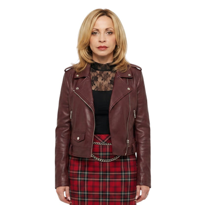 Tiggy Sullivan Pretty Hard Cases Tara Strong Leather Jacket