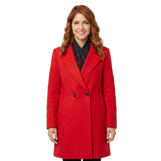 12 Dares of Christmas Brittany Underwood Red Wool Coat