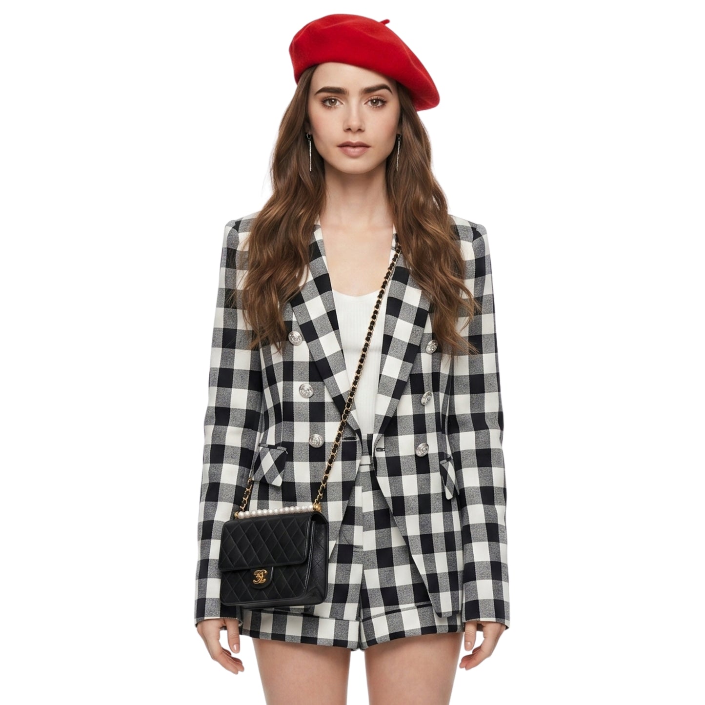 Emily in Paris Emily Cooper Plaid Blazer Jacket