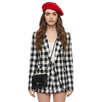 Emily in Paris Emily Cooper Plaid Blazer Jacket