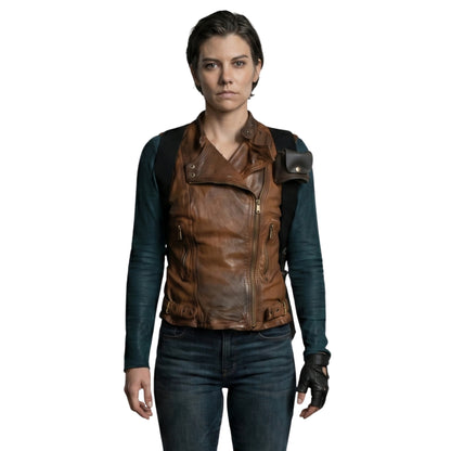 Lauren Cohan The Walking Dead: Dead City Brown Vest Buy Now