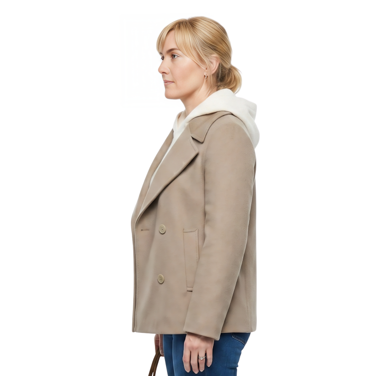 Kate Winslet Goodbye June Movie Beige Coat