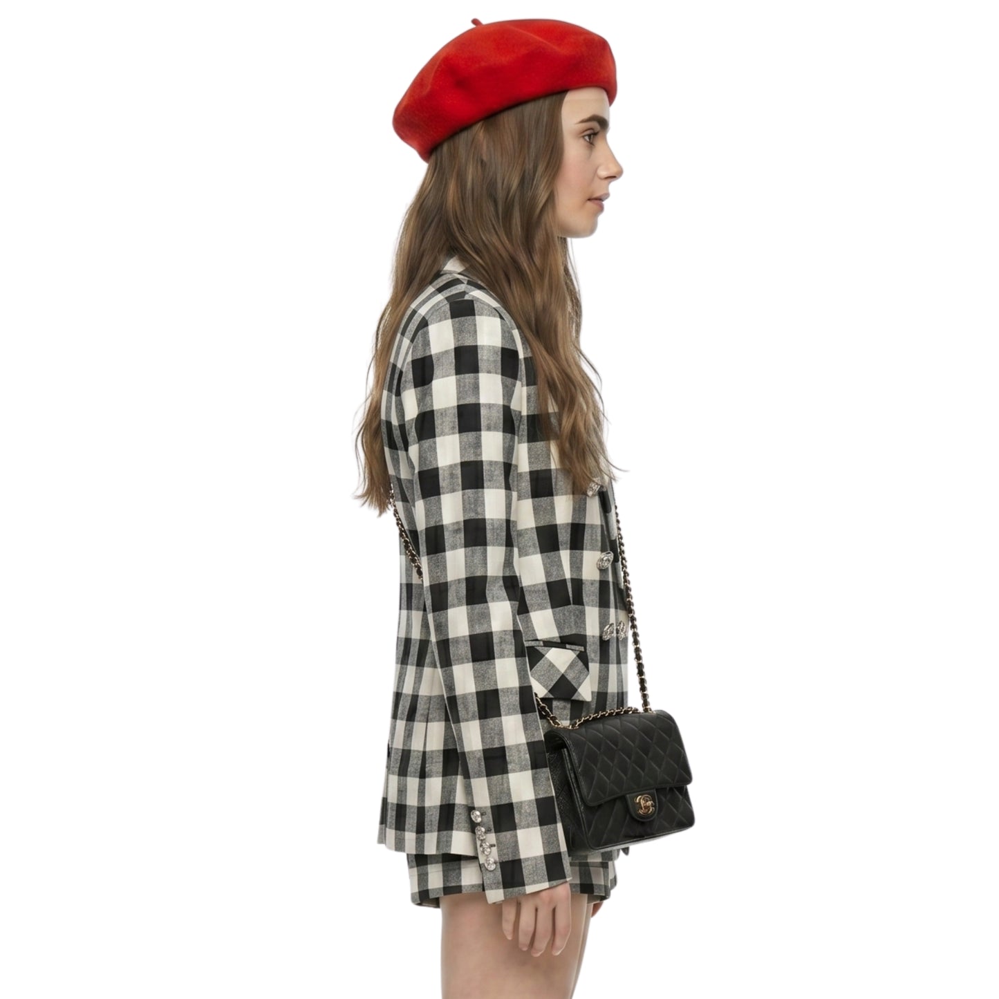 Emily in Paris Emily Cooper Plaid Blazer Jacket