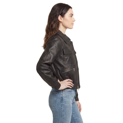 Uraban Edge Lambskin Bomber Jacket Shop Now
