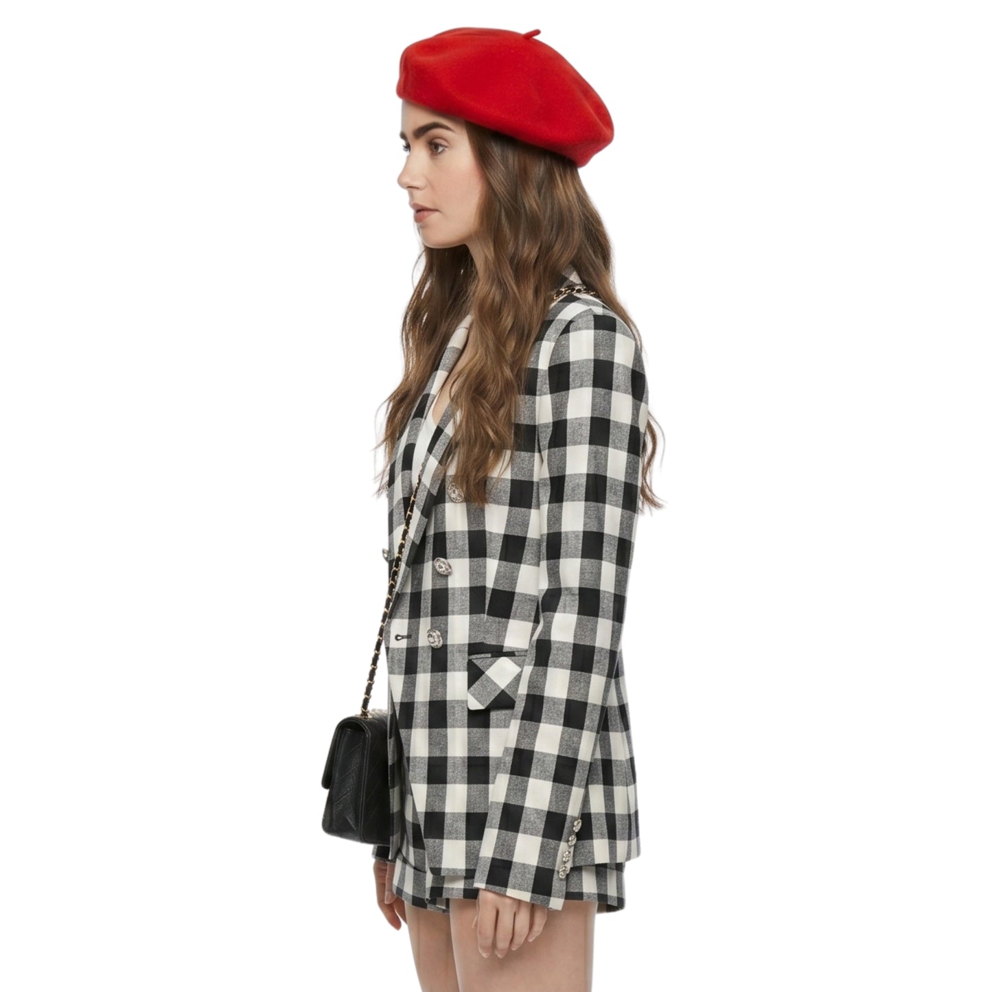 Emily in Paris Emily Cooper Plaid Blazer Jacket