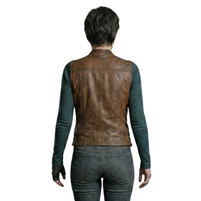 Lauren Cohan The Walking Dead: Dead City Brown Vest Shop Today
