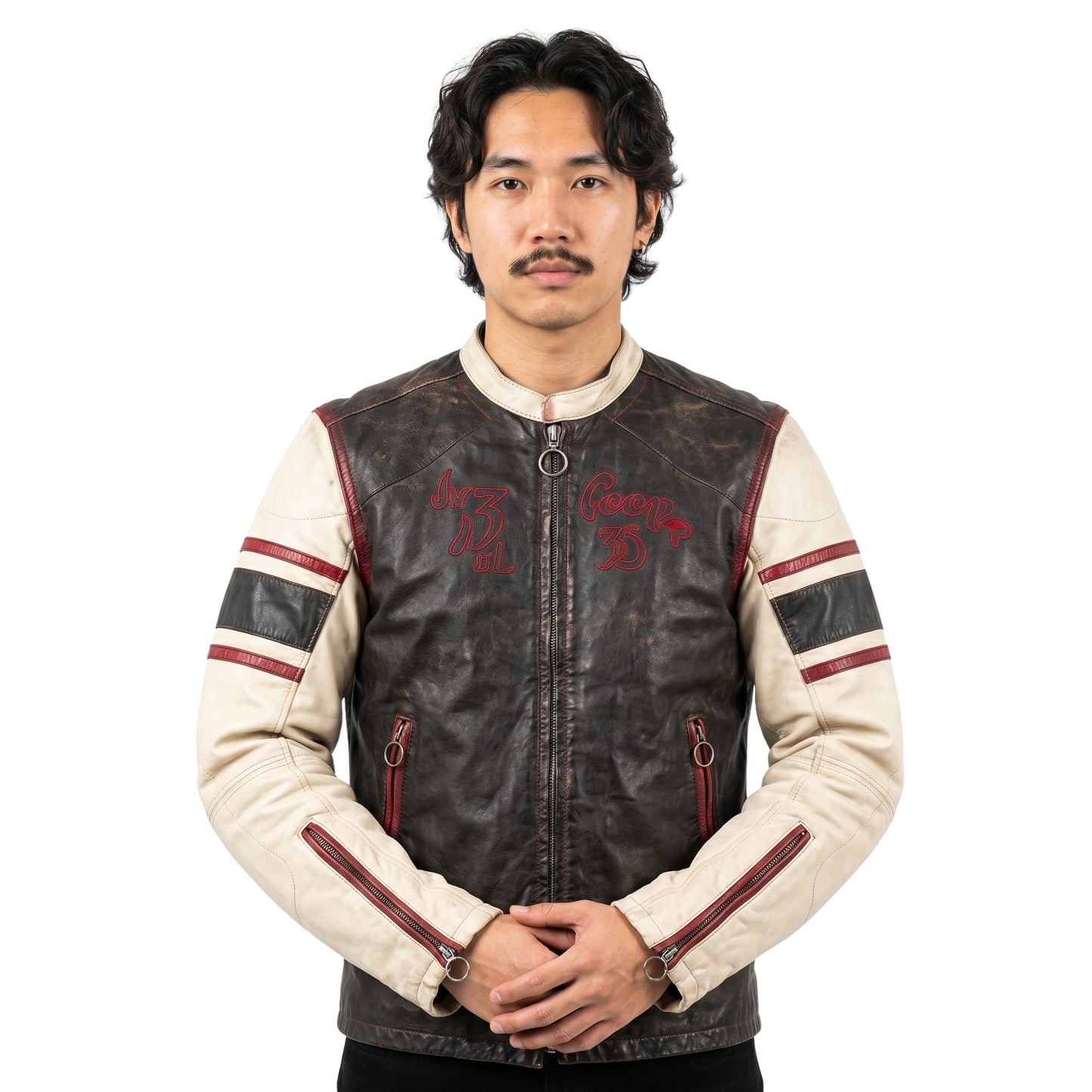 Euphoria S03 Leather Striped Jacket Buy Now