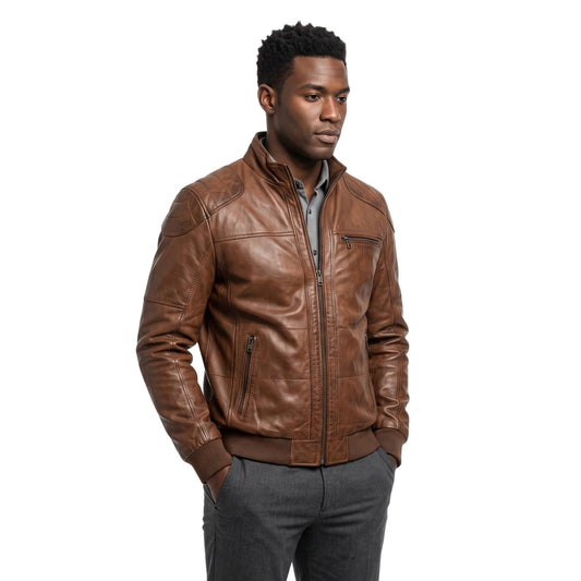FBI TV Series Morris Kalu Brown Leather Jacket
