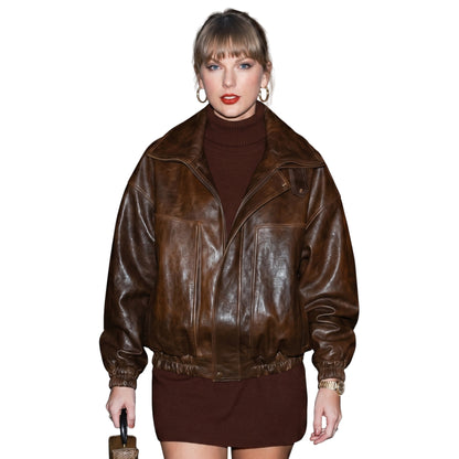 Taylor Swift NYC 2025 Leather Jacket