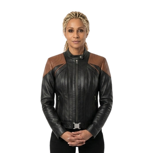 Star Trek Picard Raffi Musiker Leather Jacket