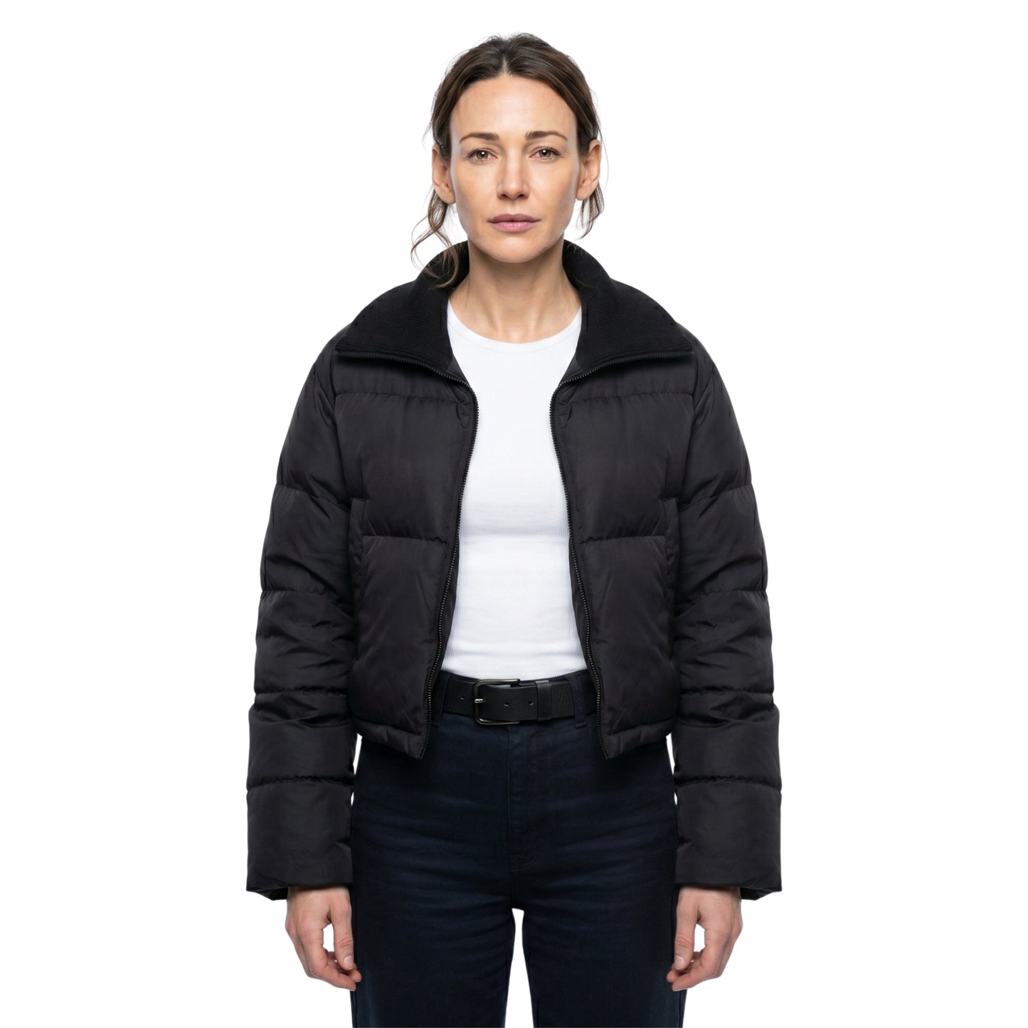 Fool Me Once Maya Stern Black Puffer Jacket