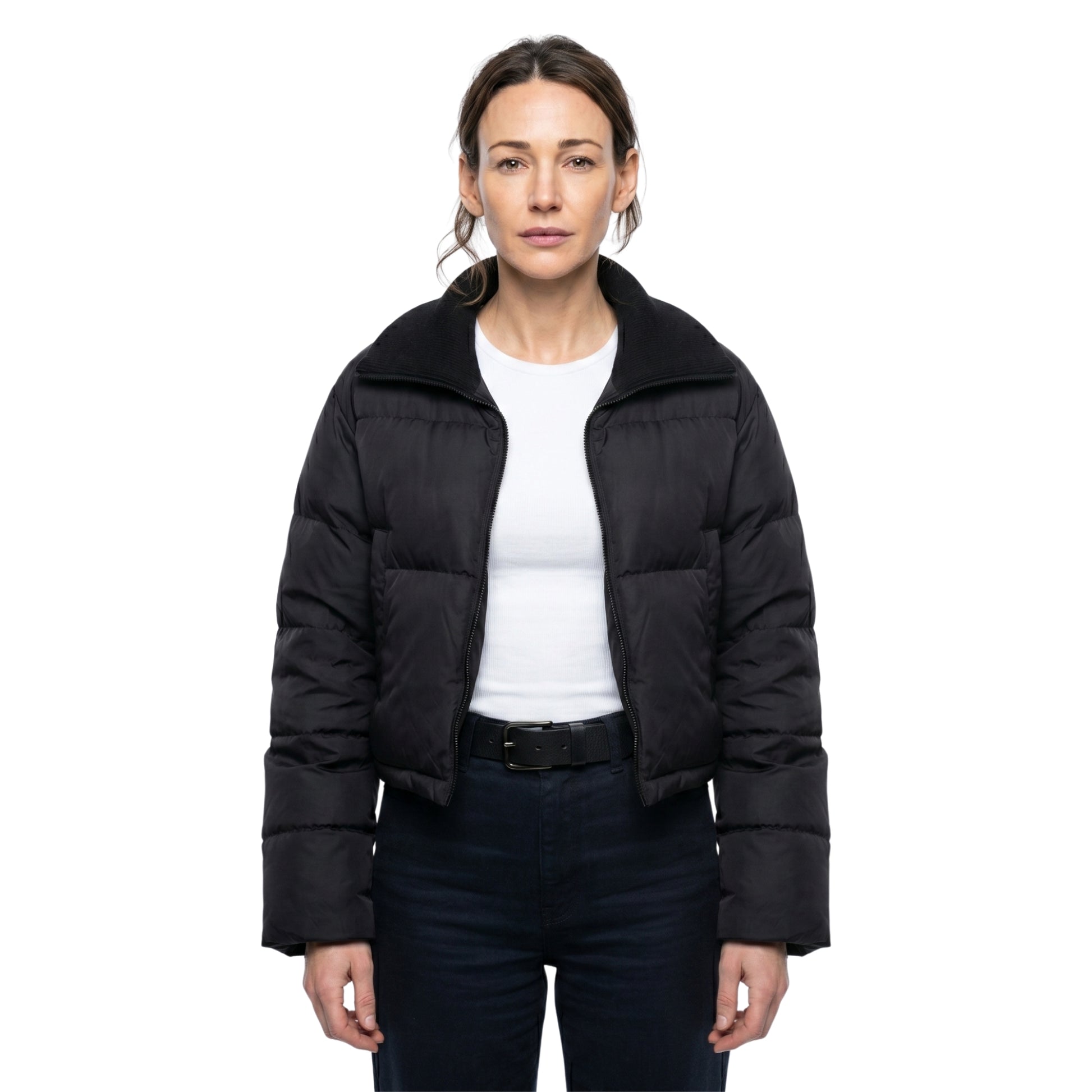Fool Me Once Maya Stern Black Puffer Jacket