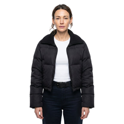 Fool Me Once Maya Stern Black Puffer Jacket