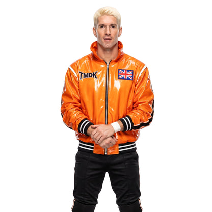 Zack Sabre Jr AEW UK Flag Orange Bomber Jacket