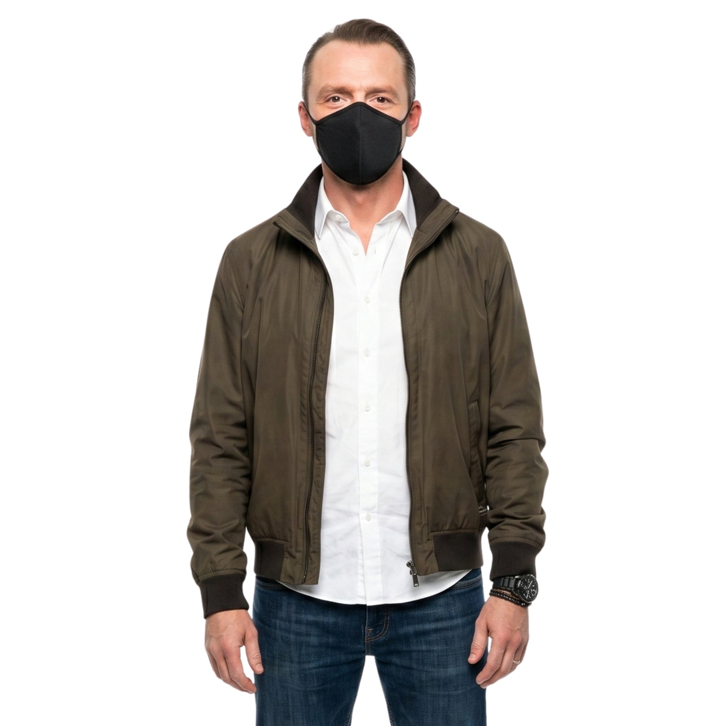 Mission Impossible 7 Simon Pegg Grey Bomber Jacket Buy Now