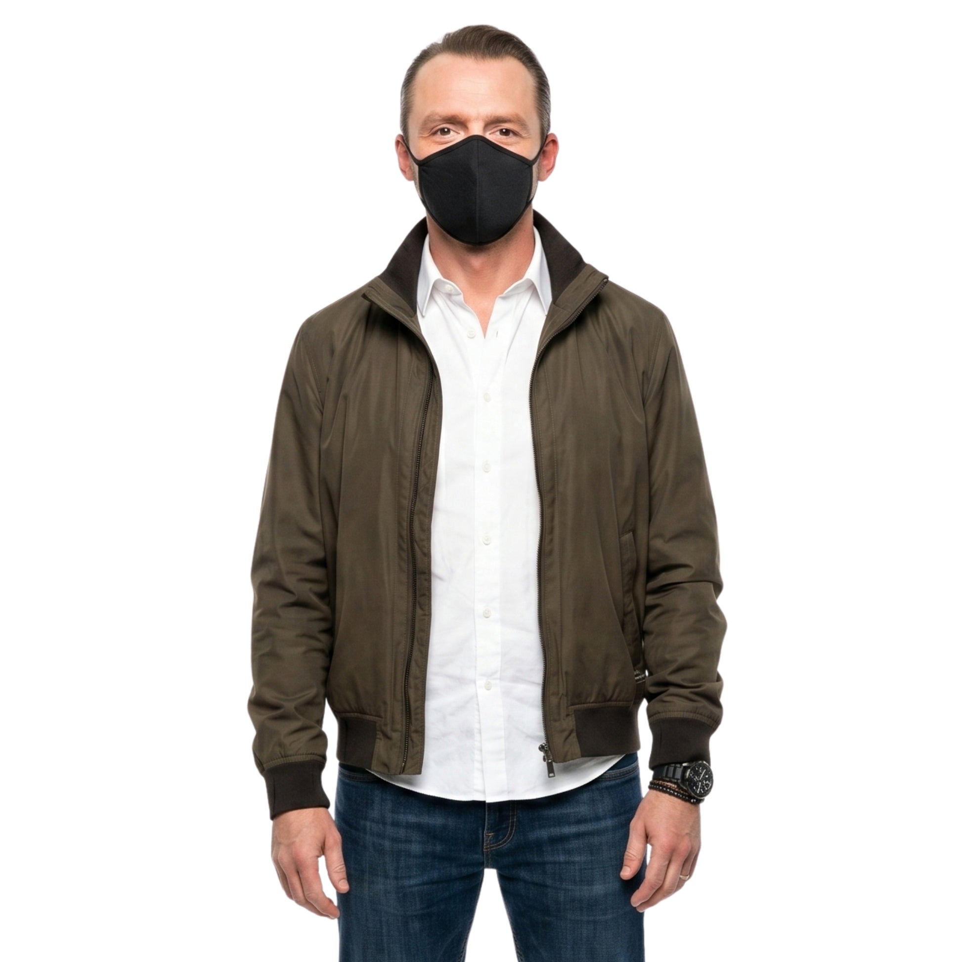 Mission Impossible 7 Simon Pegg Grey Bomber Jacket Buy Now