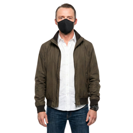 Mission Impossible 7 Simon Pegg Grey Bomber Jacket Buy Now