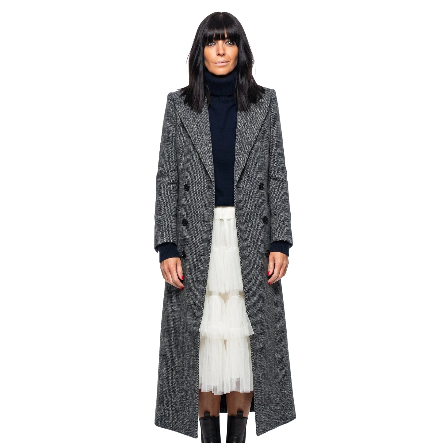 The Traitors UK S02 Claudia Winkleman Grey Coat
