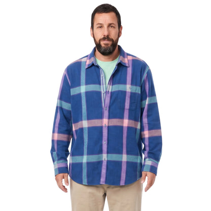 Happy Gilmore Adam Sandler Multicolor Plaid Shirt Buy Now