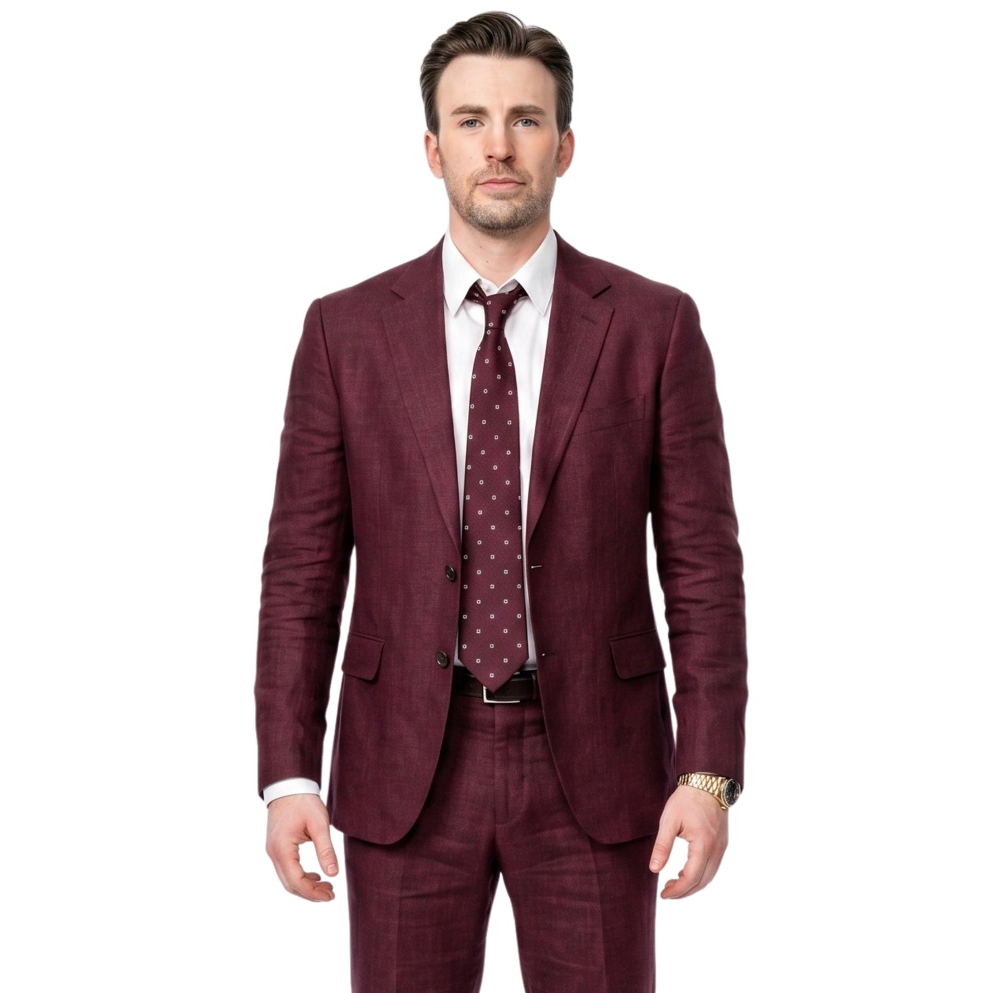 Pain Hustlers Chris Evans Maroon Blazer