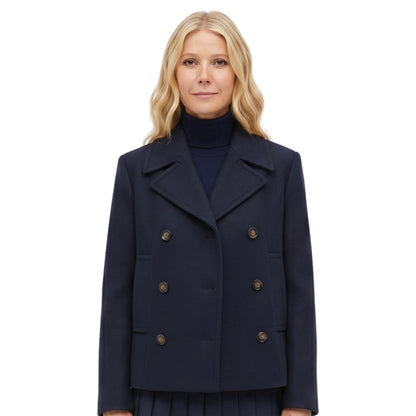 NYC 2026 Gwyneth Paltrow Blue Peacoat