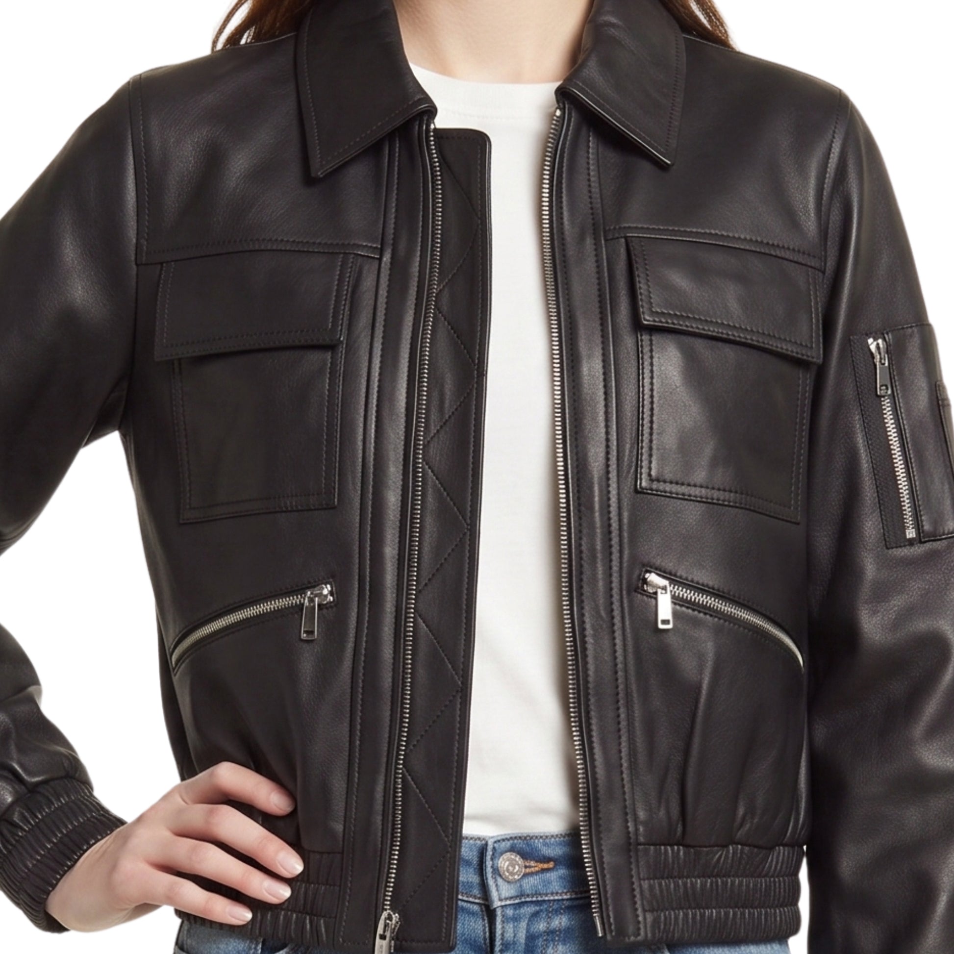 Uraban Edge Lambskin Bomber Jacket Buy Today