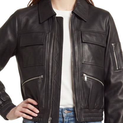 Uraban Edge Lambskin Bomber Jacket Buy Today