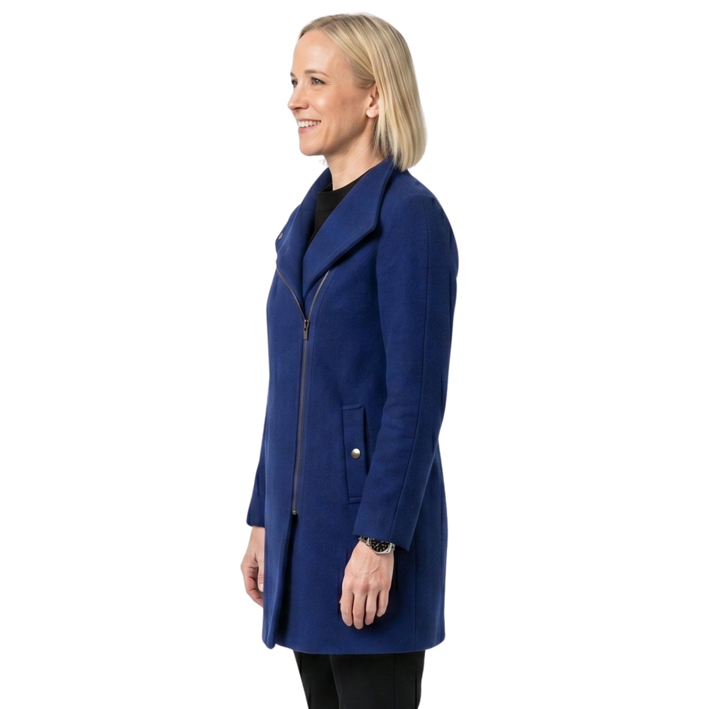 Jessy Schram Mystic Christmas 2023 Wool Coat Shop Today