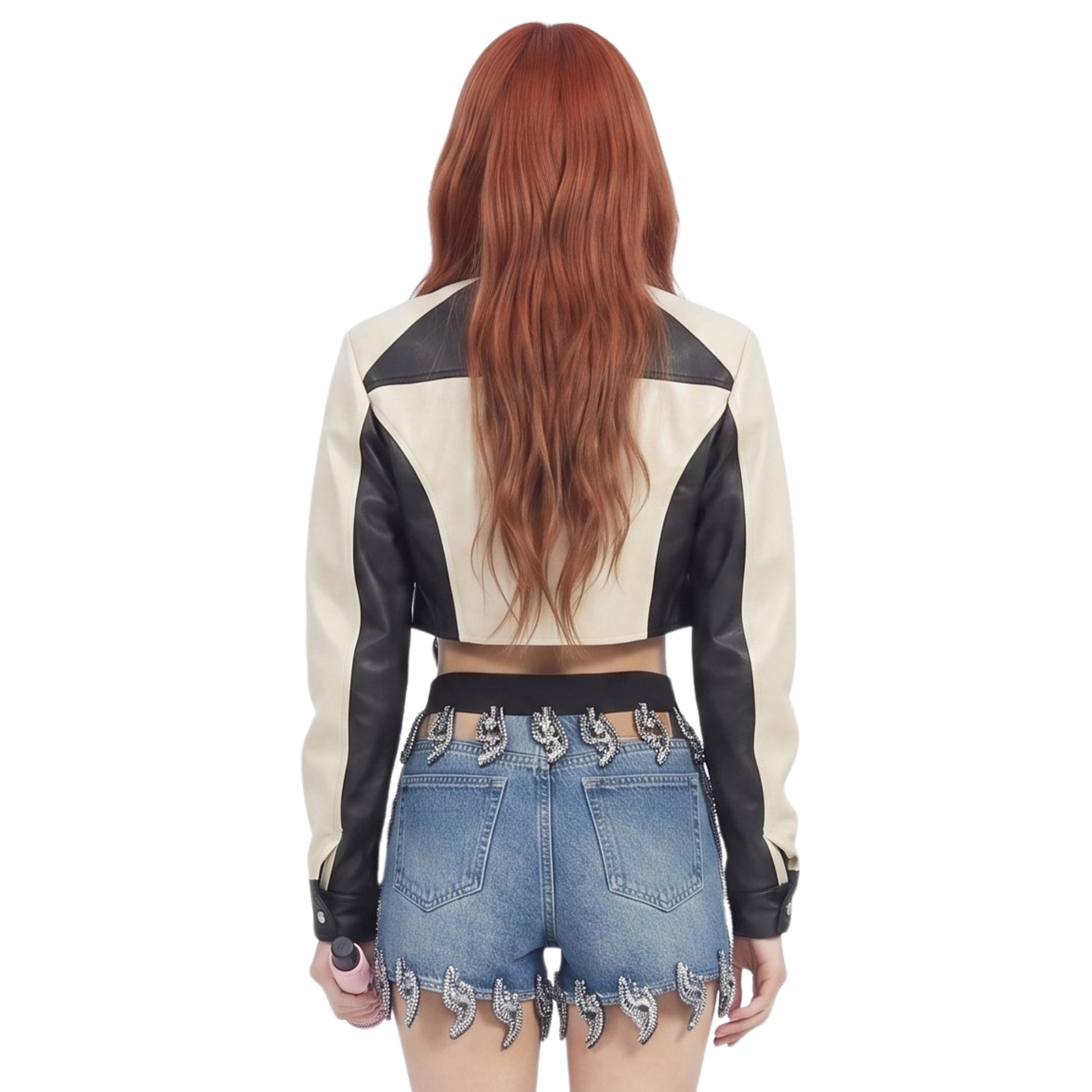 Coachella Lisa Cropped Leather Jacket Shop Today