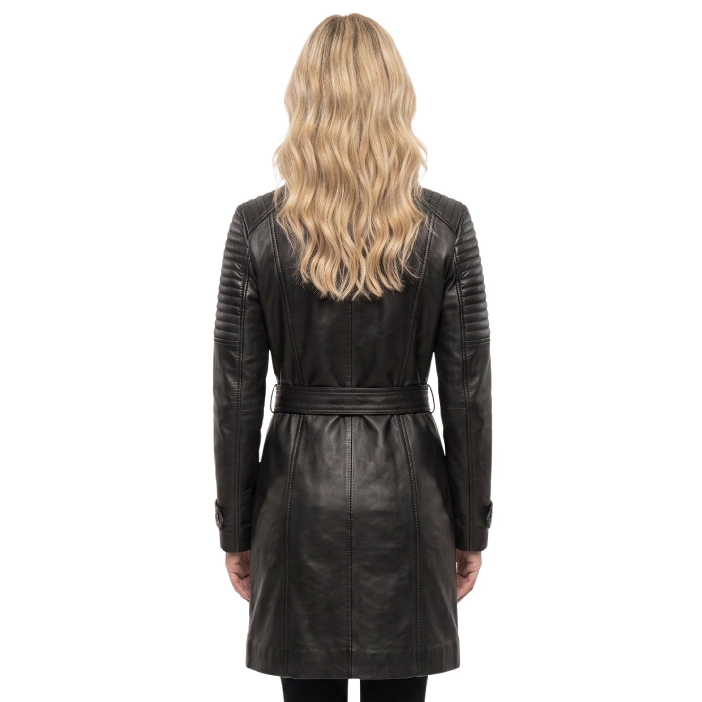 Vintage Long Leather Black Coat Shop Today