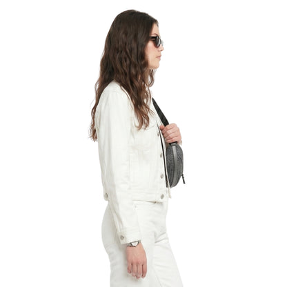 NYC Ella Hunt Denim White Jacket Shop Now