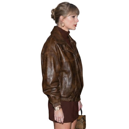 Taylor Swift NYC 2025 Leather Jacket