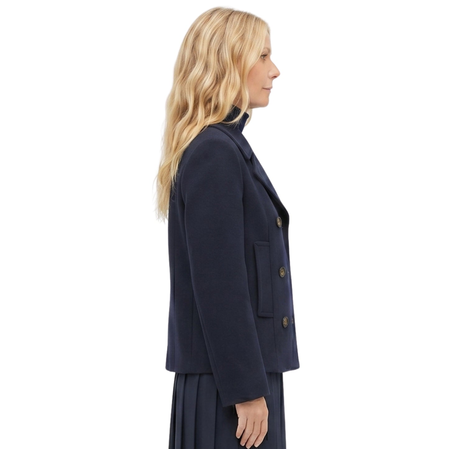 NYC 2026 Gwyneth Paltrow Blue Peacoat